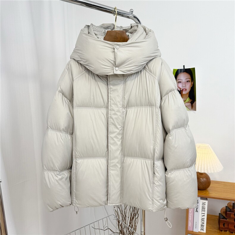 连帽加厚纯色男士面包服情侣羽绒服外套D213-6206-P450,男装羽绒服,电商D213