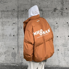 2026新款假两件MH8宽松大码百搭连帽棉衣M8982-p128控158，男装棉衣，星座508（原C305）