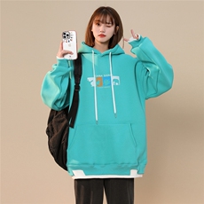 2026春季新款假两件韩版中性连帽百搭宽松卫衣女A422-1-WY002-P65，男装卫衣，电商A422-1