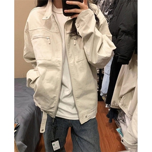 复古立领夹克外套女春秋2025年宽松设计感男女同款上衣潮 JW6502,男装夹克,星座1116A（原606A-3）