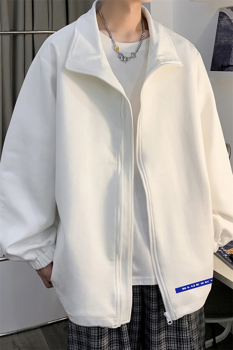 麂皮绒夹克男大码立领褂子外套JK85202-P68加绒款-P78,男装夹克,电商A040