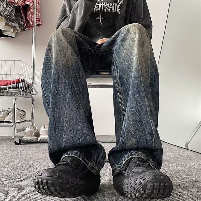 2024美式牛仔裤男款春季长裤潮NC1039P43,男装牛仔裤,星座1116-2