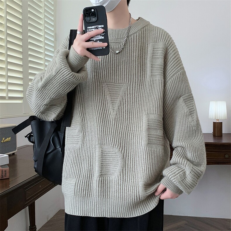 【新品】2025秋冬男士时尚休闲百搭针织毛衣潮流-M5092-P45,男装针织衫/毛衣,星座1105-1
