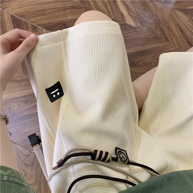 夏季新款重磅华夫格笑脸标短裤大码XZ604-DK602-P35控48,男装牛仔裤,星座604