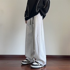 抖音品质秋季新款潮流条纹拼接宽松休闲卫裤B315-K818-特p40控78，男装休闲裤，电商B315