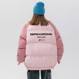 中性风新款冬季时尚复古百搭立领加厚棉服外套MY66606P115控158图片