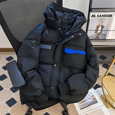 冬季美潮高级感设计感小众连帽棉服男欧美街头外套情侣潮，男装棉衣，星座1013