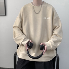麂皮绒卫衣男大码重磅长袖t恤男JW81098-P35，男装卫衣，电商A040
