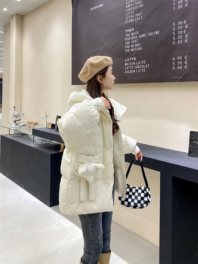 小熊宽松羽绒服，女装羽绒服，Balance Studio