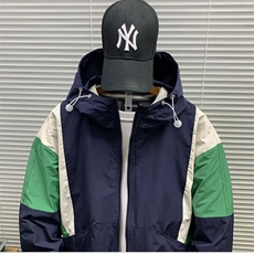 秋新款拼接撞色工装连帽潮牌冲锋衣夹克男休闲百搭外套JK123P62，男装夹克，星座1013-5