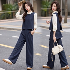 2026春季新款简约时尚休闲四件套裤，女装套装/套裙，美沁