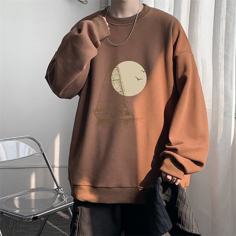 圆领卫衣男超大码胖子肥佬大号长袖t恤S6409-P28,男装卫衣,电商A040