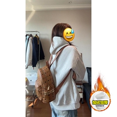 480G重磅加绒硬挺boxy男女秋冬美式高街结构螺纹拼接卫衣厚外套，女装短外套，电商A486