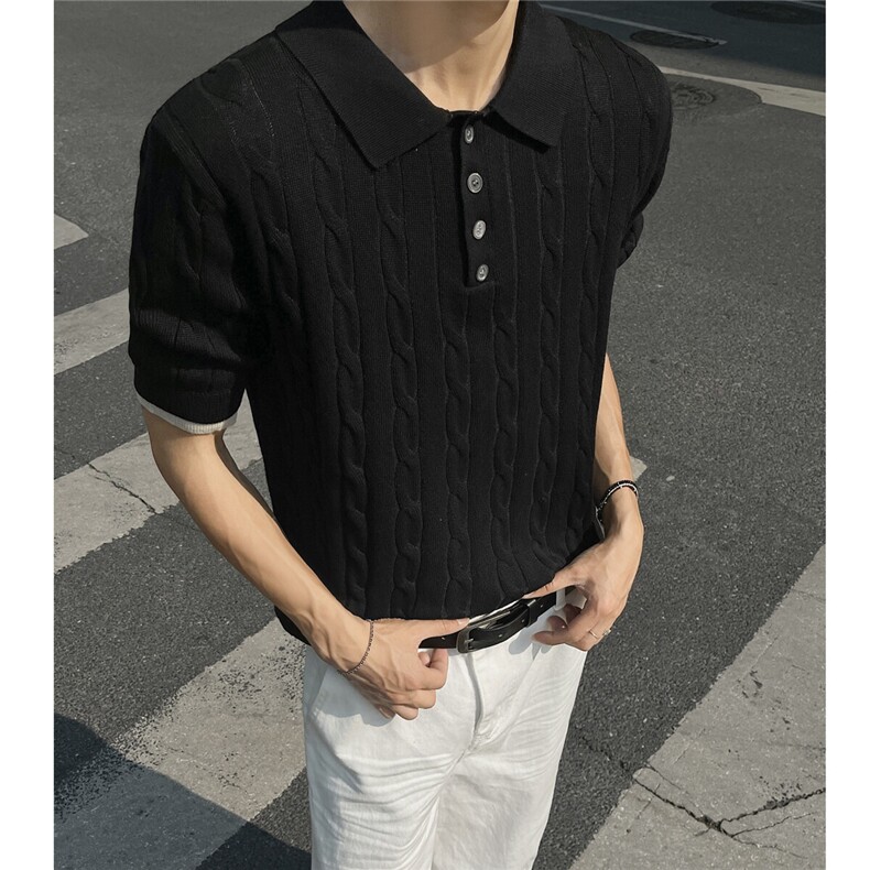 夏季新款短袖毛衣POLO衫MY510特批45控78,男装T恤,电商A072