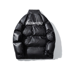 1白底鳄鱼纹手塞棉大码M-5XL夹克PU皮棉服外套男8507P120控158，男装夹克，星座226-2