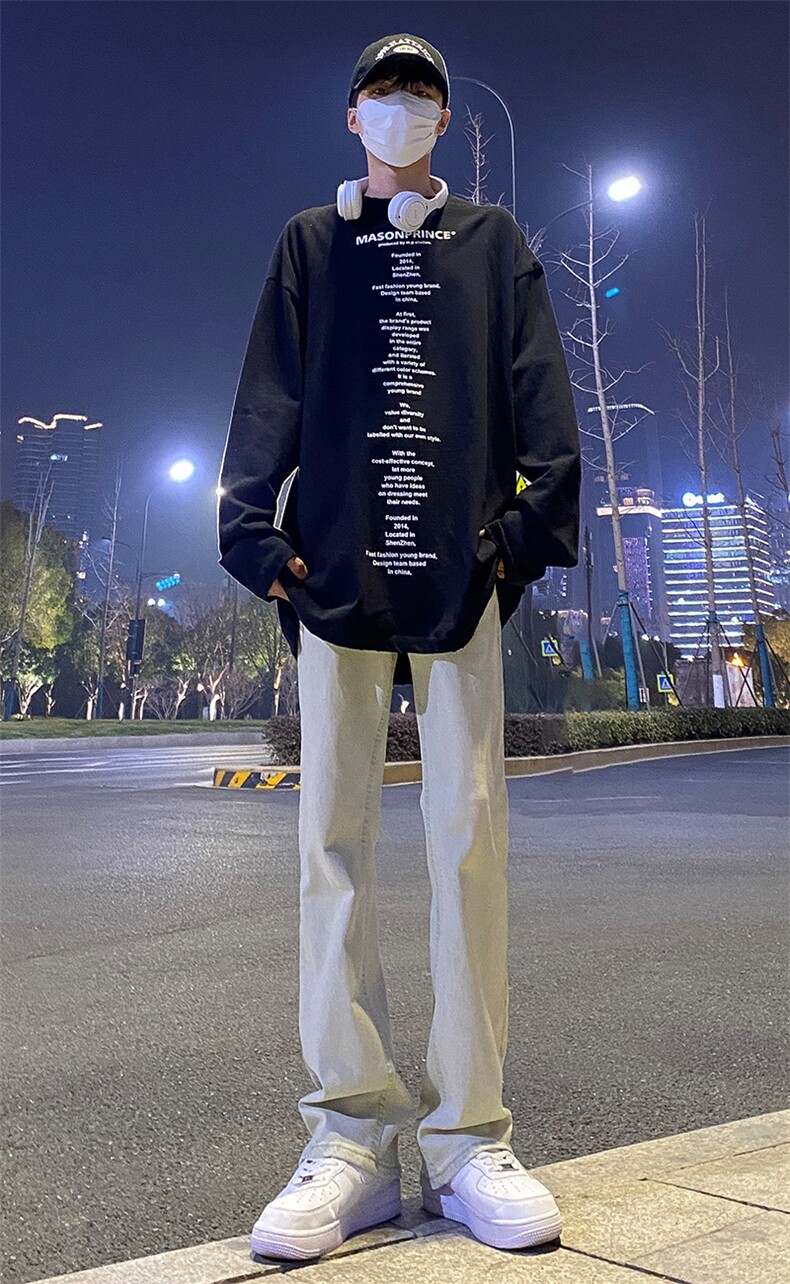 2024春款修身微喇复古弹力牛仔裤715-6-BK01P50,男装牛仔裤,星座715-6