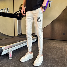 2025春季新款男士修身小脚休闲裤百搭九分裤社会小伙潮901H05P45，男装休闲裤，星座901