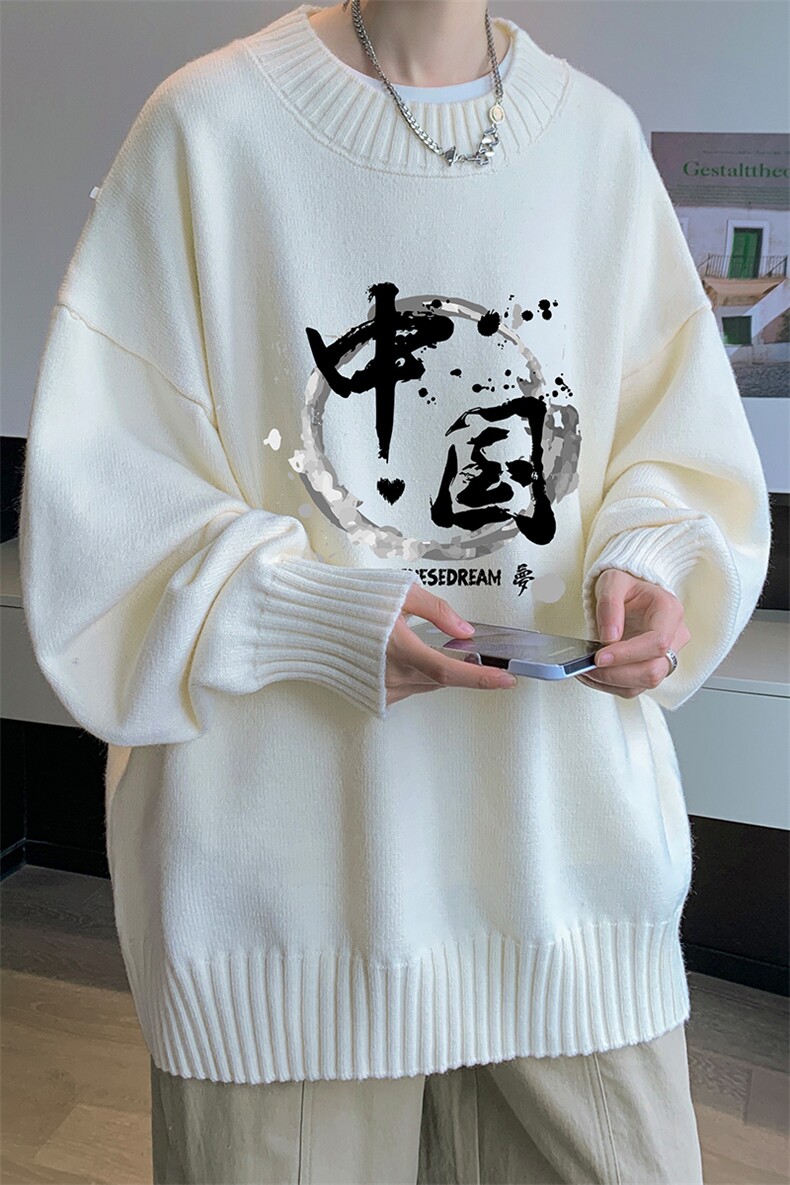 半高领毛衣男士大码针织衫男毛线衣男M18134-P45加绒款-P65,男装针织衫/毛衣,电商A040