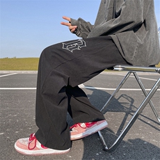 转化率极高重工刺绣灯芯绒直筒大码垂感休闲裤D232A-KZ12-P50，男装休闲裤，电商D232A