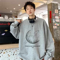 ！2023秋冬新款男士华夫格圆领卫衣百搭学生上衣HWY50P28，男装卫衣，电商B220