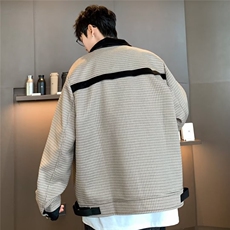 流行原宿潮流新款ins美式复古千鸟外套男春秋慵懒简约W9328/P70，女装短外套，星座506