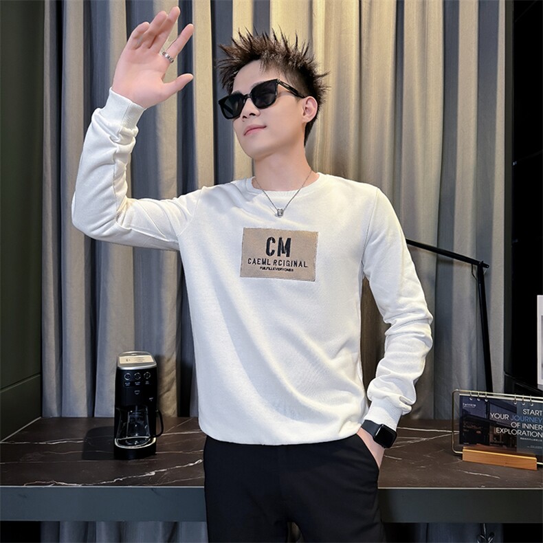 加绒卫衣男士秋冬新款上衣套头衫保暖运动服5060RP48加绒5878,男装棉衣,电商C208