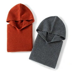 2025年秋季时尚百搭通勤简约休闲连帽双股马甲，女装马甲，朝思纯山羊绒