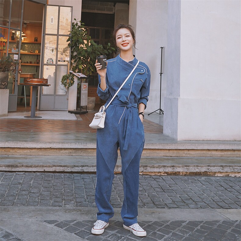 现货2021春季新款收腰连体裤浙宝292A货号L036三个码，女装连体裤，时倾STUDIO