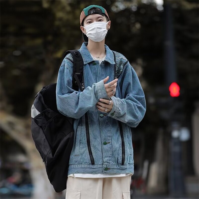 秋季青春流行男夹克文艺潮外套J8830P78,男装夹克,星座1116-2