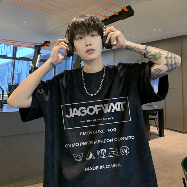 量大优供视频重磅麂皮绒短袖t恤男JT517-特p19,男装T恤,电商B371