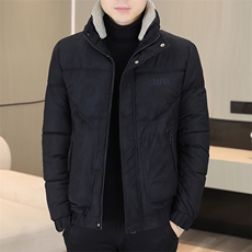 冬季加厚棉衣男休闲立领PU棉衣防水潮流皮衣棉服外套X19811-P120，男装皮衣，星座310B-3