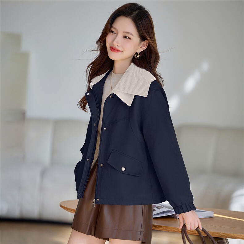 2025冬装新款加绒拼接棉衣女宽松,女装棉衣/棉服,依万里