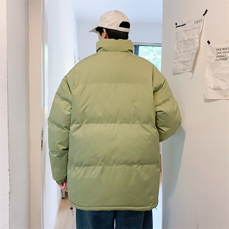 新款男百搭设计感纯色潮流情侣港风棉衣M066B-P75控148,男装棉衣,星座717