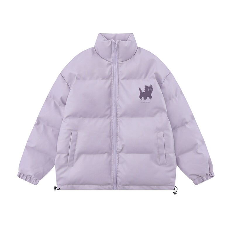 白底新款冬季时尚百搭宽松字母印花棉服外套MY6454P115控158,男装棉衣,电商A268-1