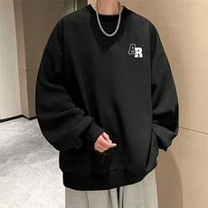 华夫格卫衣圆领卫衣男大码长袖t恤男外套HW76369-P30，男装卫衣，电商A040