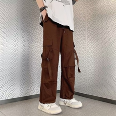 23港风秋季新款大码宽松时尚工装休闲裤KD263-P45，男装休闲裤，星座1109-3