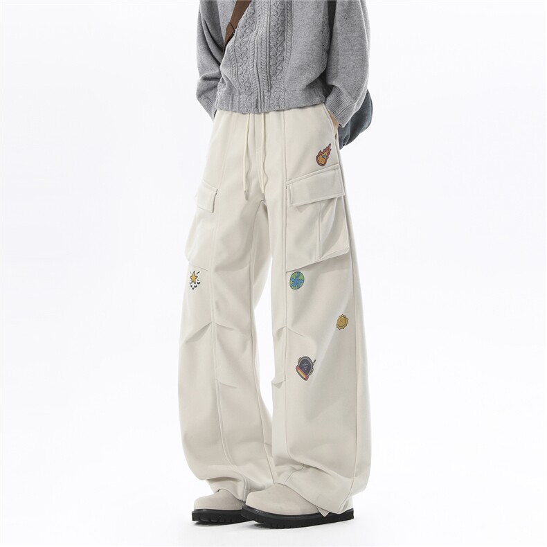 现货冬季加厚呢料宽松休闲工装裤A337-S209-特P58控108，男装工装外套，电商A337