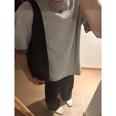 新款cleanfit顶男穿搭氛围感上衣撞色格纹翻边短袖t恤男夏季TY74，男装T恤，星座1116A（原606A-3）