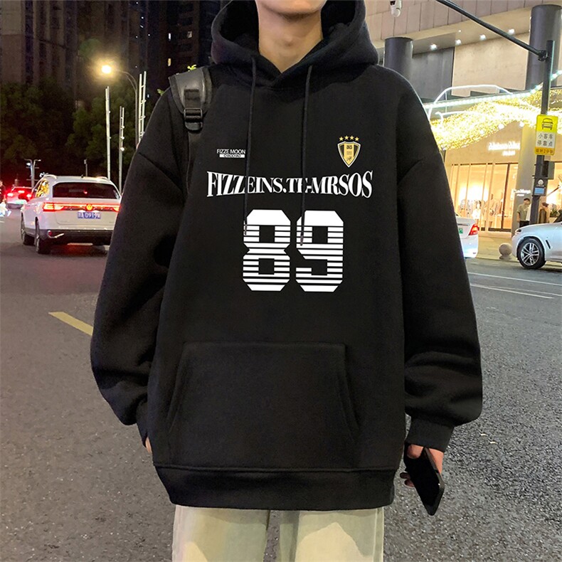 CM125卫衣男新款休闲美式外套宽松重磅纯棉大码长袖帽衫,女装短外套,星座304A