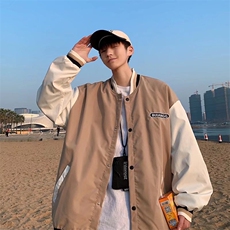 潮流夹克潮男春季棒球领夹克J812P45，男装夹克，星座1116-2