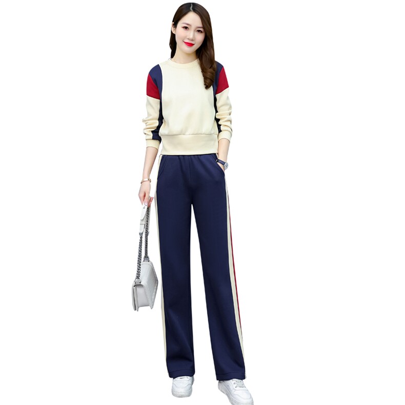 休闲卫衣运动服套装女装2025年春秋季新款减龄时尚洋气时髦两件套,女装套装/套裙,梦依杭
