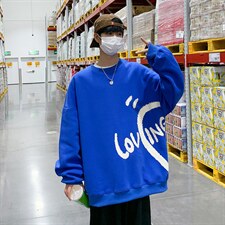 秋季新款潮牌字母印花连帽卫男休闲衣宽松套头衫22310-52控88，男装卫衣，星座717