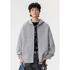 高品质秋冬美式重磅高克重800g宽松针织开衫毛衣MY119-特P50控118，男装针织衫/毛衣，电商A001-1