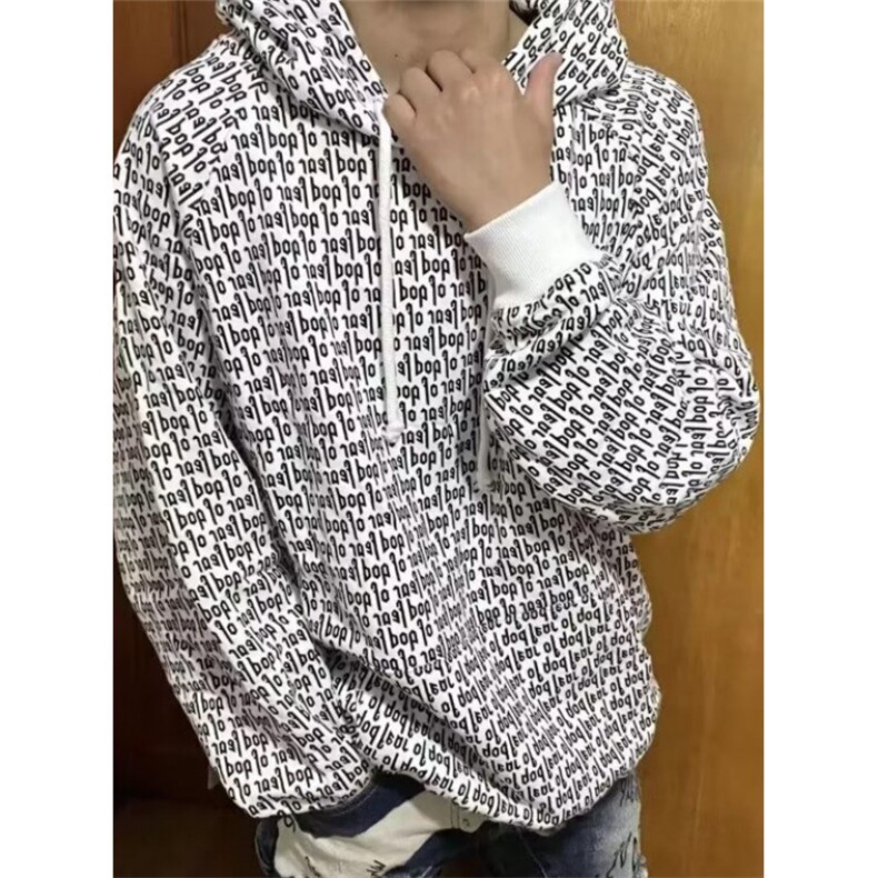 满印字母连帽卫衣宽松高街ing外套男女款帽衫情侣款WHK18,女装短外套,星座1116A（原606A-3）