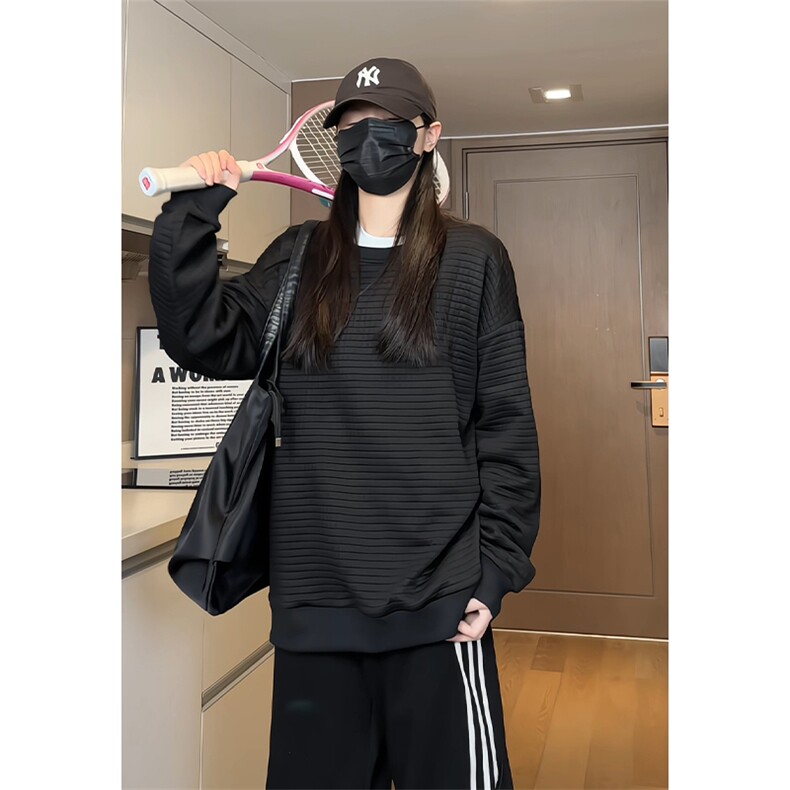 S210/特P35春装新款圆领卫衣男大码宽松潮牌长袖T恤休闲套头外套,男装T恤,电商基地A050