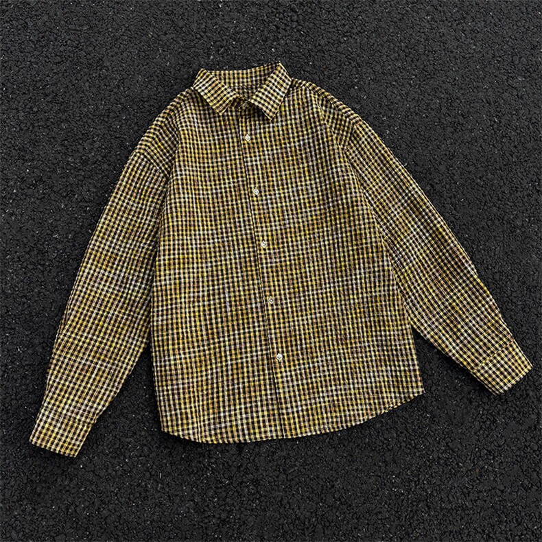 25春季衬衫C6034-TP4068美式高街设计感ins青少年叠穿外套,男装衬衫,电商A102