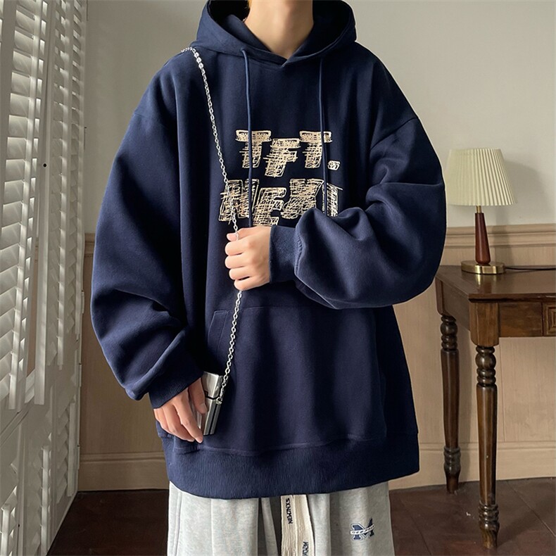 B225-A6441-P55-X69-印花连帽卫衣（聚酯纤维）,男装卫衣,电商B225
