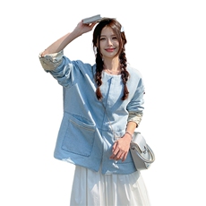 现货主推新中式风两面穿牛仔外套2C2851013P165K248，女装短外套，2C285
