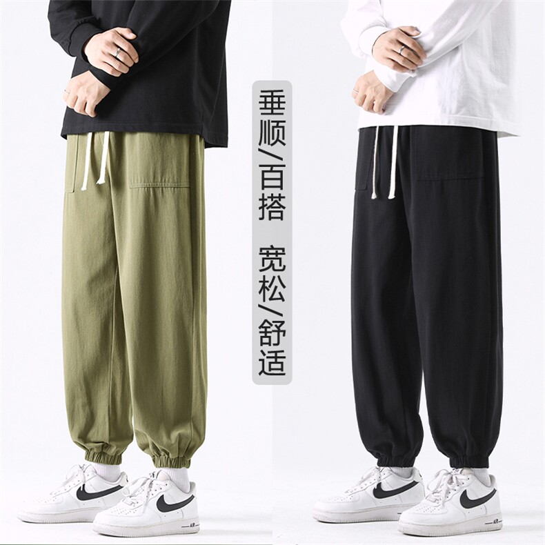 纯棉裤子修身小脚男士休闲裤韩版休闲9分裤男款  K629-特批35图片