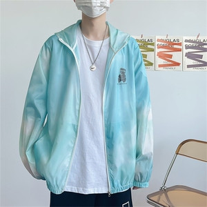 防晒服男夏季薄款宽松潮牌小熊外套青少年男生防晒衣潮 W840-P32图片